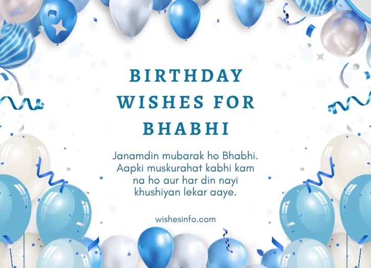 Birthday Wishes for Bhabhi