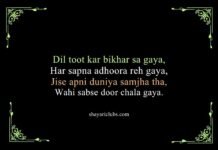 Heart Broken Shayari in English