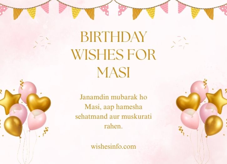 Birthday Wishes for Masi