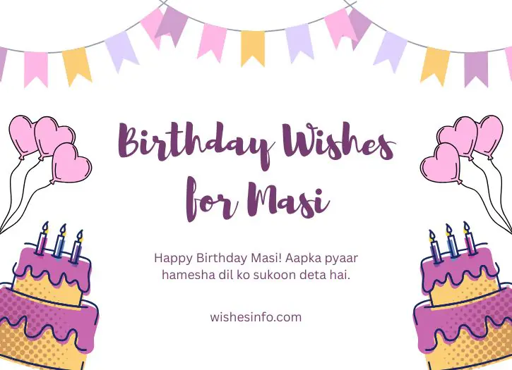 Loving Birthday Wishes for Masi