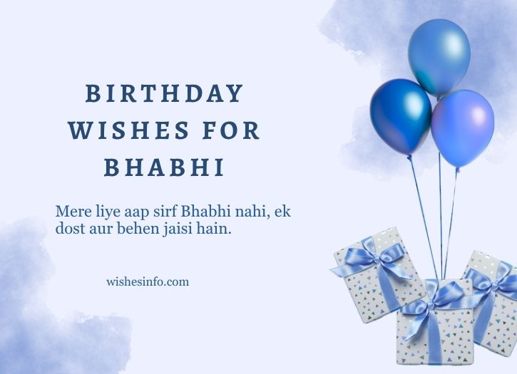 Birthday Wishes for Bhabhi from Nanad