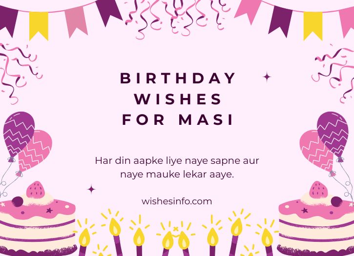 Happy Birthday Wishes for Masi