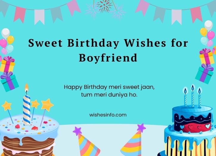 Sweet Birthday Wishes for Boyfriend