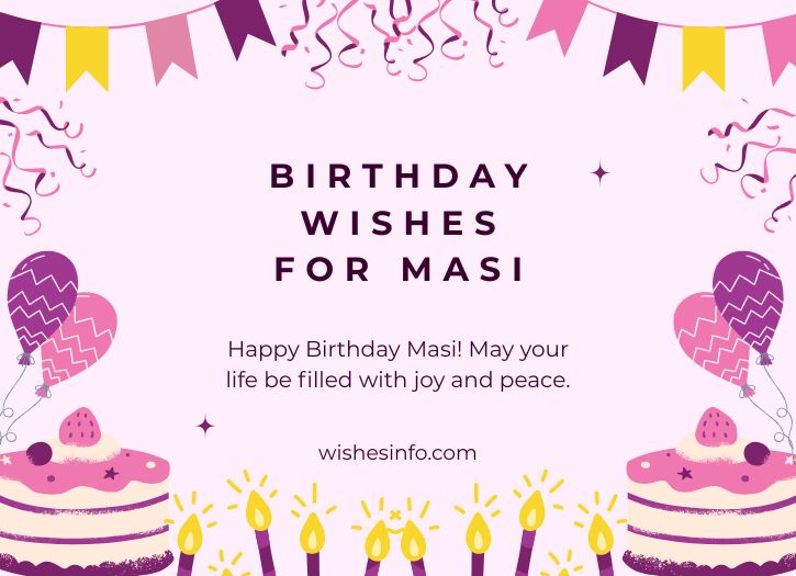 Birthday Wishes for Masi in English